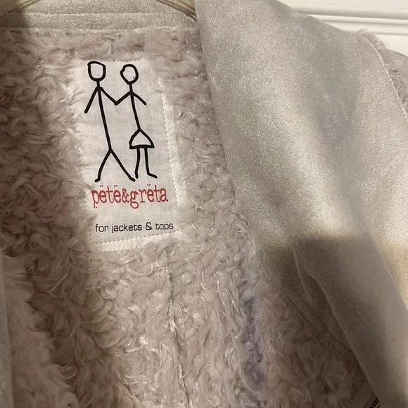 Pete & Greta shearling fur jacket / coat . Small - Picture 3 of 8